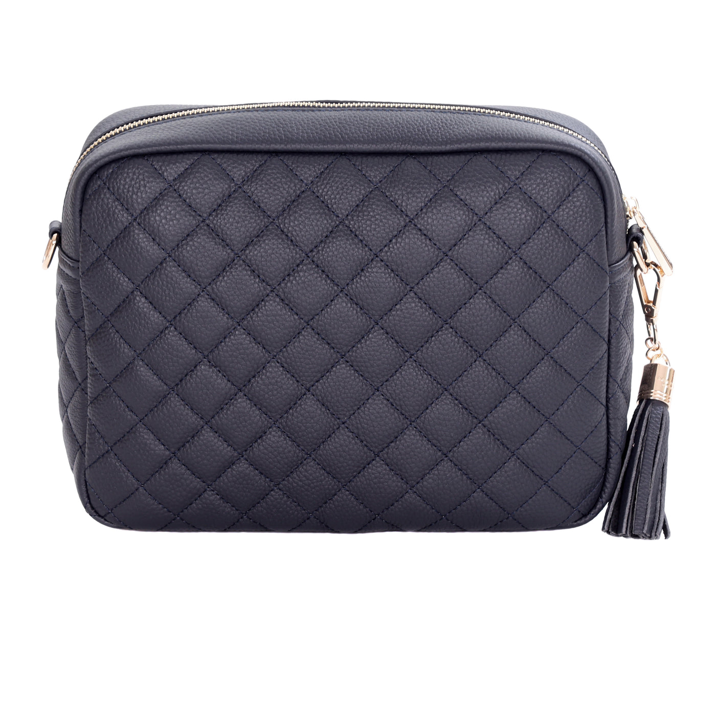 Pom Pom London Quilted City Plus Bag Navy-Pom Pom London