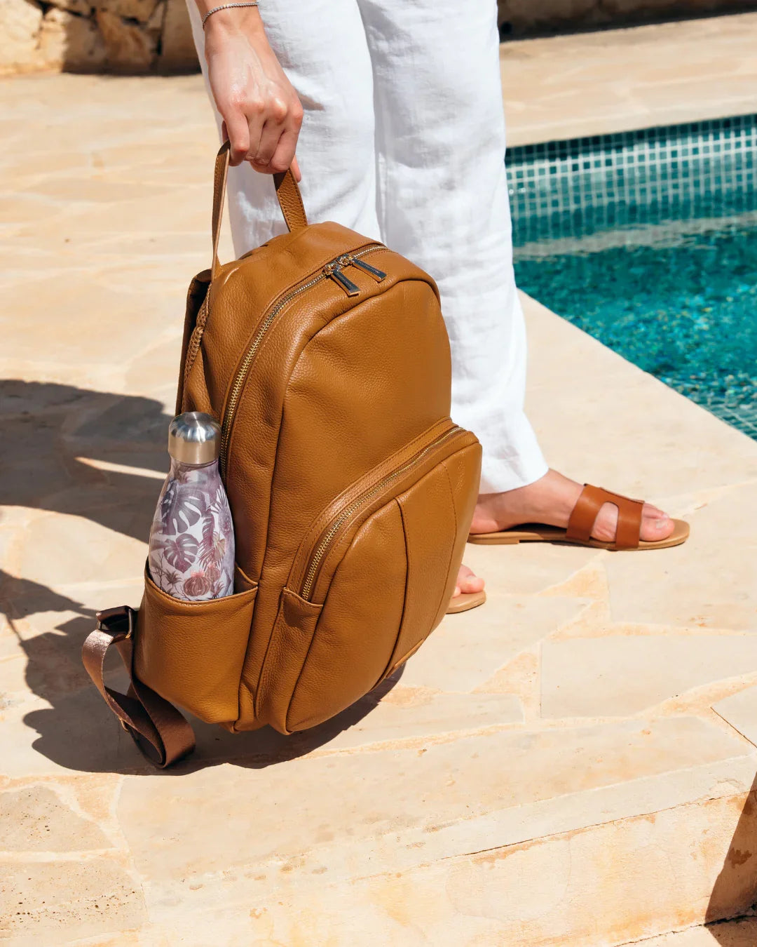 Pom Pom London Richmond Rucksack in Maple