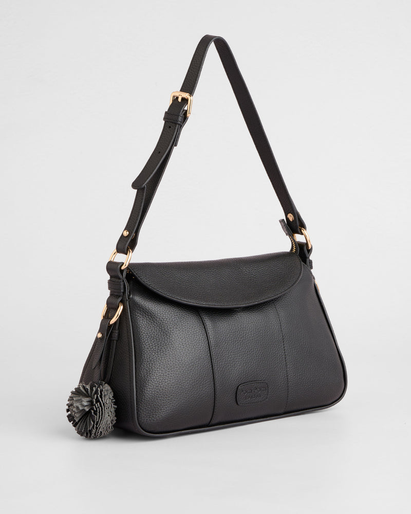 Pom Pom London Sunbury Mini Bag Black-Pom Pom London