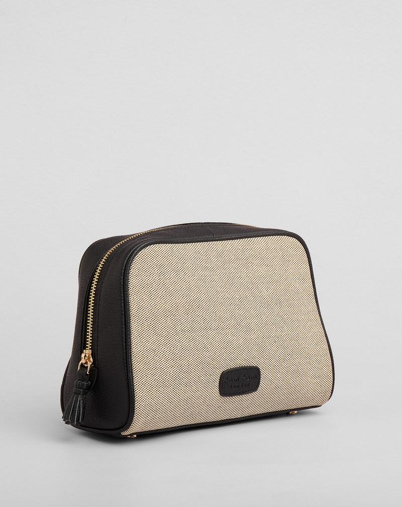 Pom Pom London Willesden Wash Bag Black-Pom Pom London