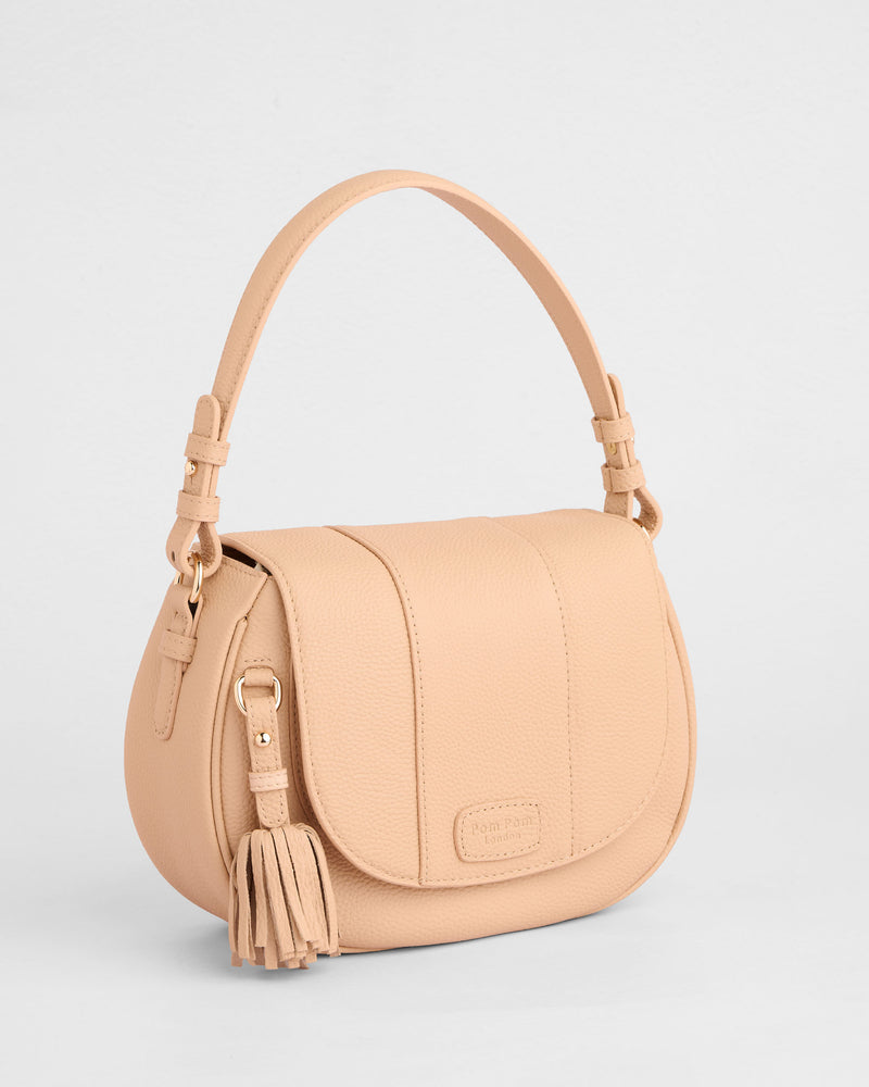 Pom Pom London Wilmington Bag Almond Beige-Pom Pom London