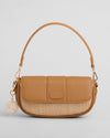 Pom Pom London Wilmington Mini Bag Raffia & Leather Maple