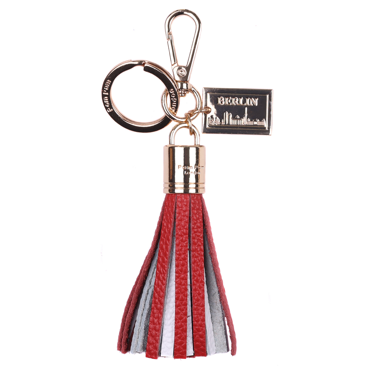 Postcard Tassel Keyring Berlin-Pom Pom London