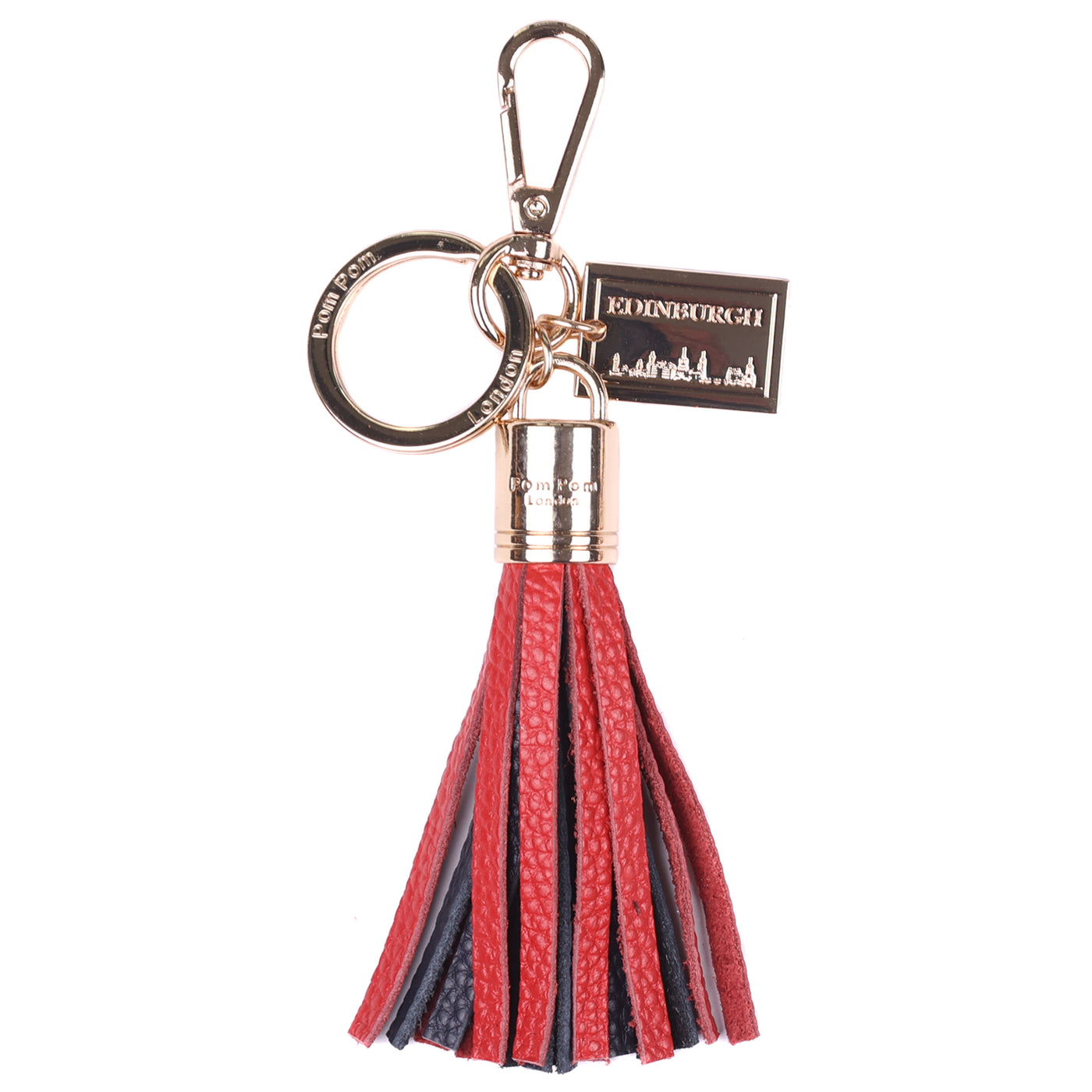 Postcard Tassel Keyring Edinburgh-Pom Pom London