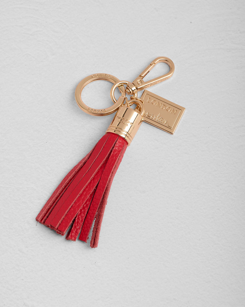 Postcard Tassel Keyring London-Pom Pom London