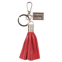 Postcard Tassel Keyring London