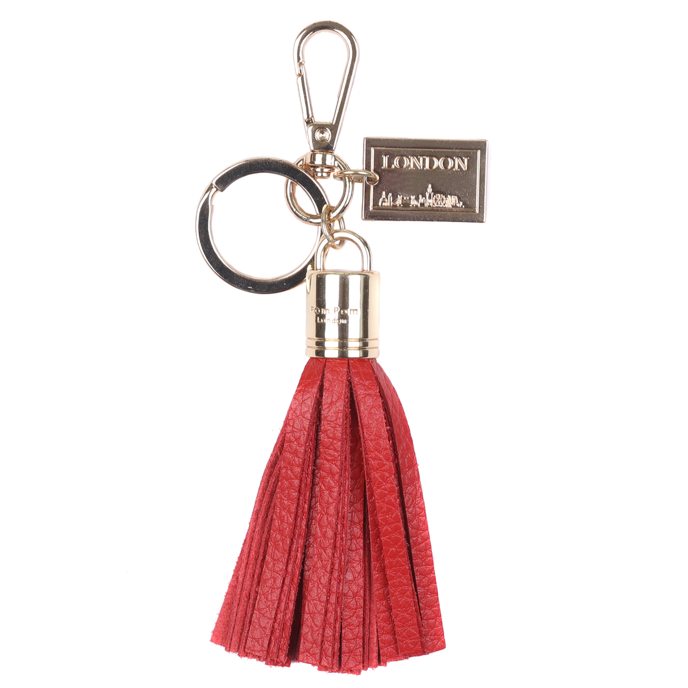 Postcard Tassel Keyring London-Pom Pom London