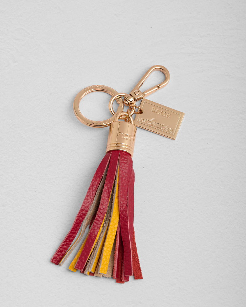 Postcard Tassel Keyring Rome-Pom Pom London