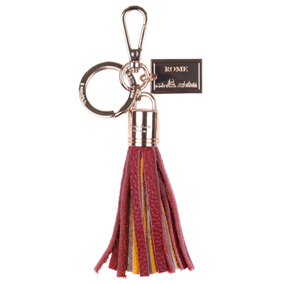 Postcard Tassel Keyring Rome-Pom Pom London
