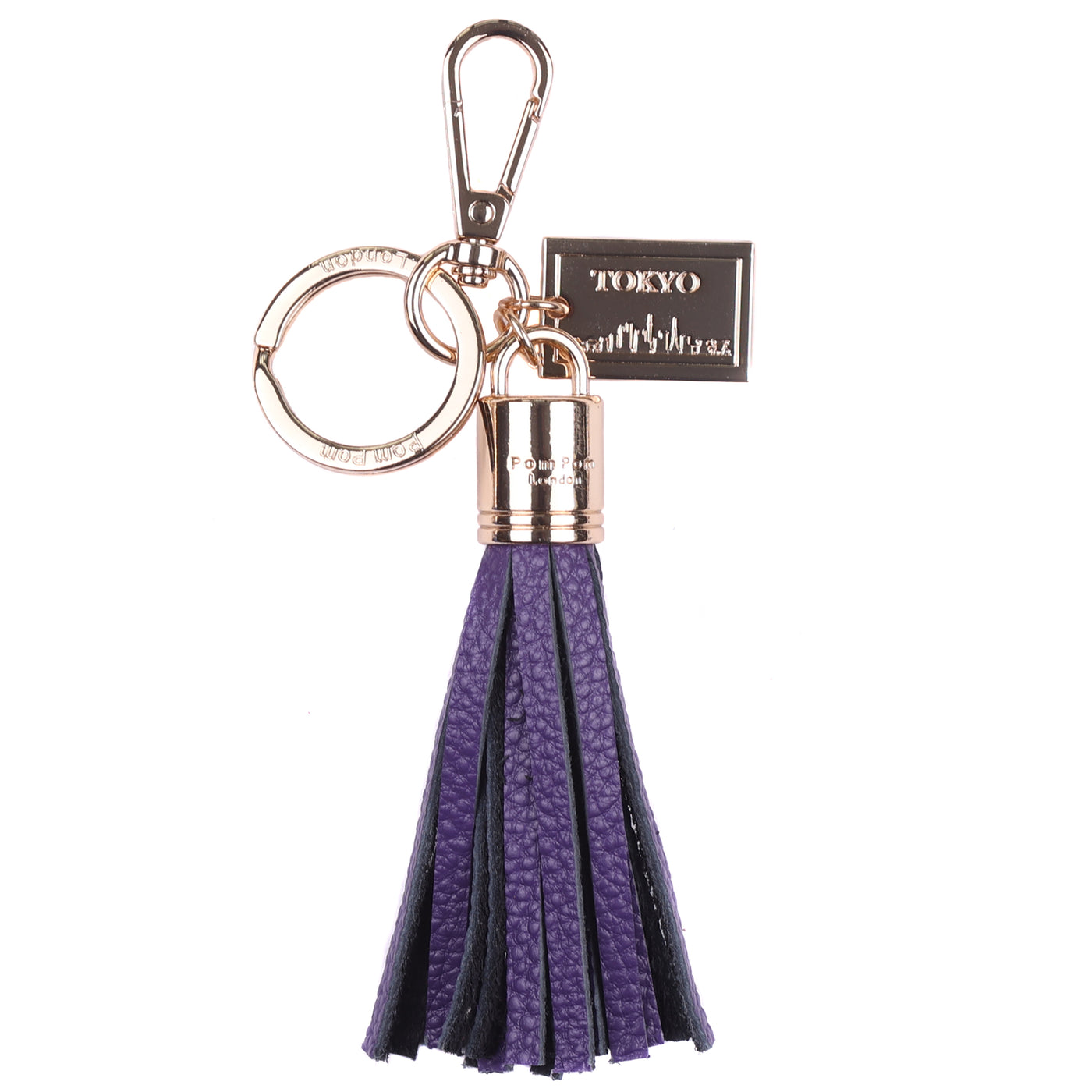 Postcard Tassel Keyring Tokyo-Pom Pom London