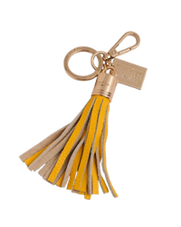Postcard Tassel Keyring New York