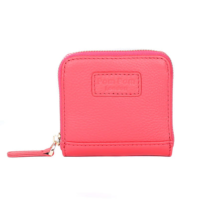 Mini Chelsea Wallet Purse Punch Pink - Pom Pom London