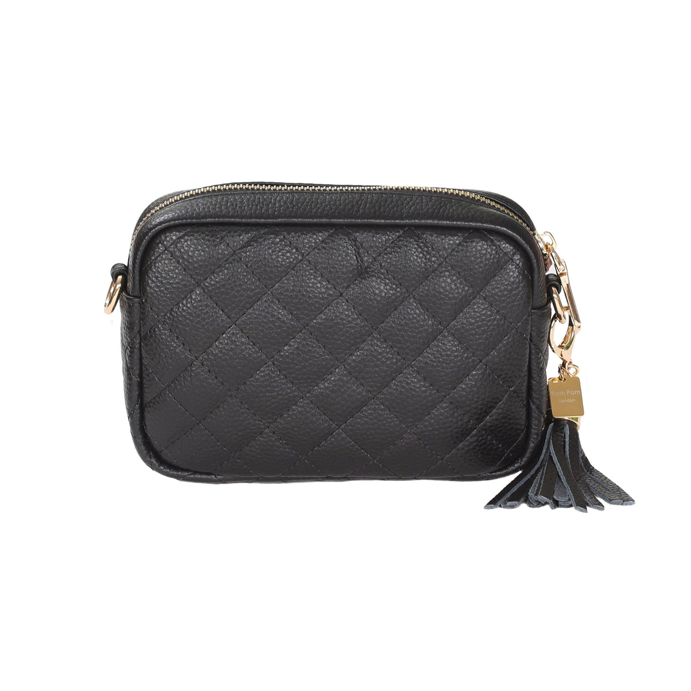 Quilted City MINI Bag Black & Accessories-Pom Pom London