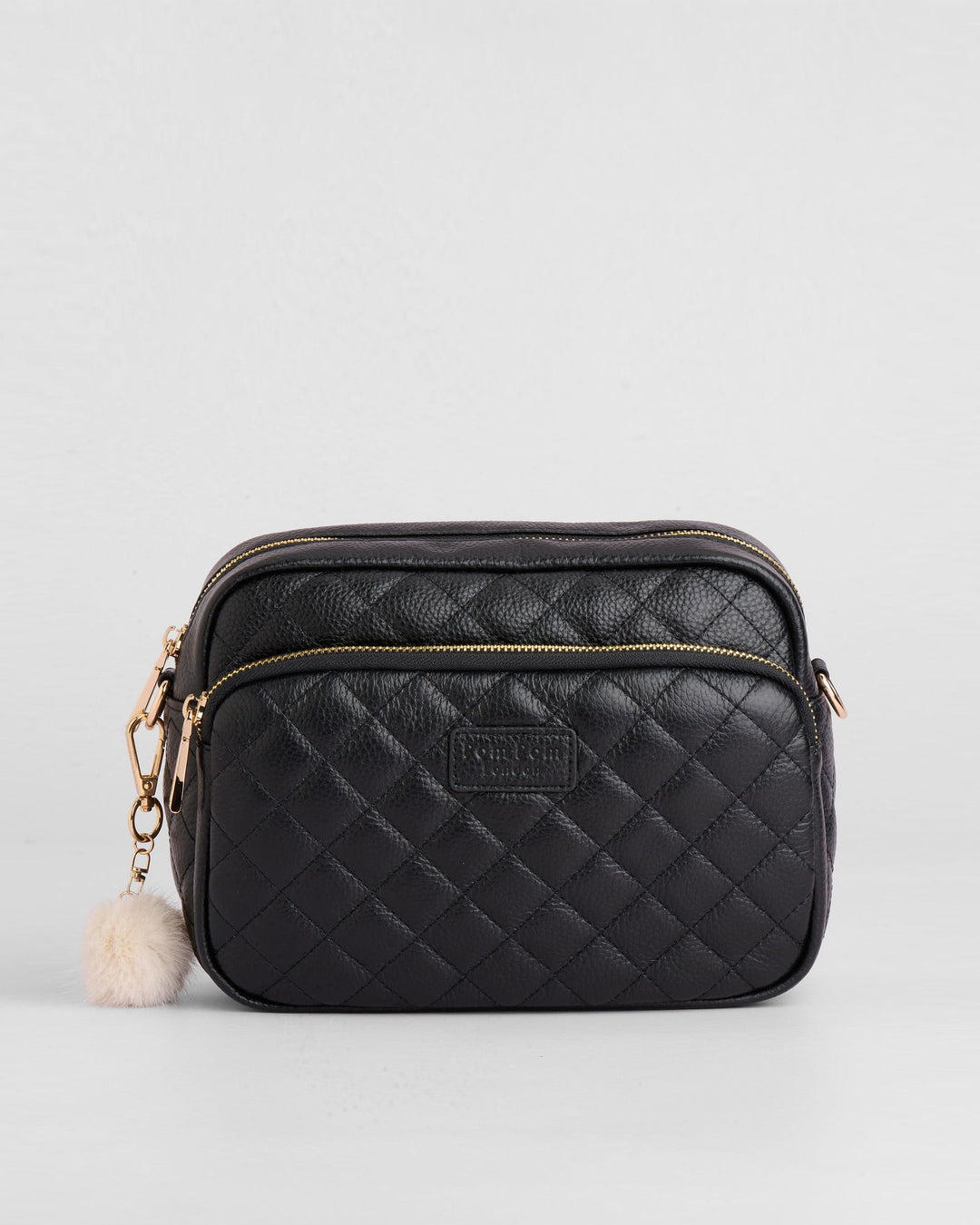 Original Plus - Quilted Leather Crossbody Bag In Black – Pom Pom