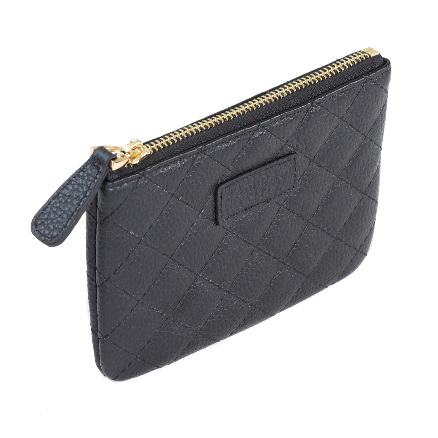 Quilted Chelsea Coin Purse Black