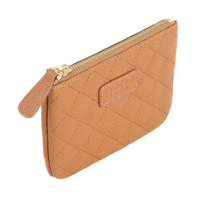 Quilted Chelsea Coin Purse Maple