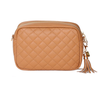 Quilted City Bag Maple & Accessories - Pom Pom London