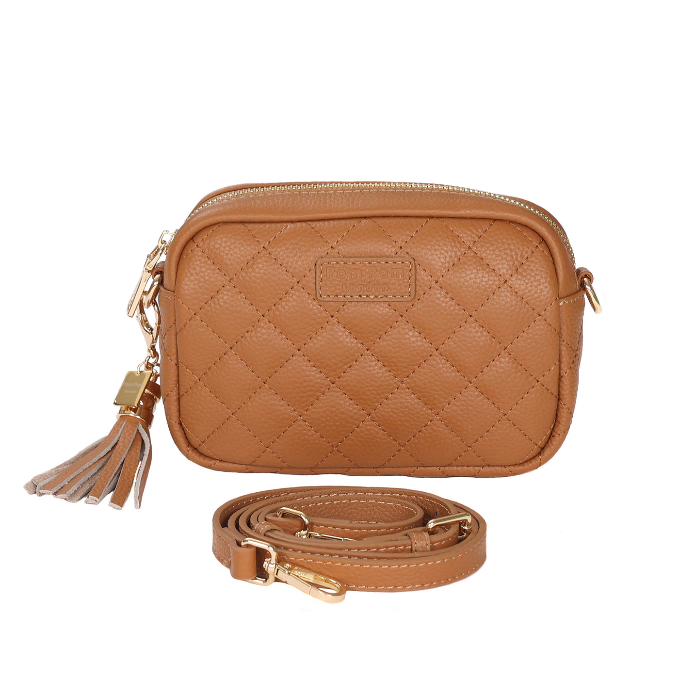 Quilted City MINI Bag Maple & Accessories - Pom Pom London