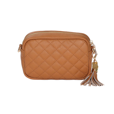 Pom Pom London Quilted Mini City Bag Ahorn 