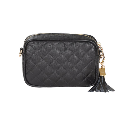Quilted City MINI Bag Black & Accessories - Pom Pom London