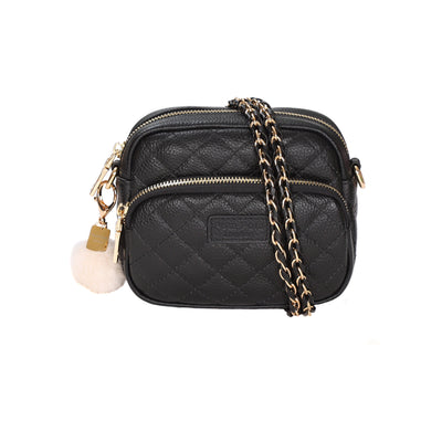 Quilted Mayfair MINI Bag Black & Accessories