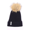 Ribbed Cashmere Hat Navy
