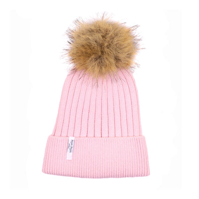 Ribbed Cashmere Pink-Pom Pom London