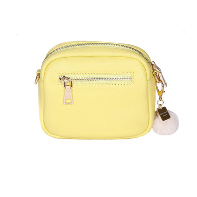 Mayfair MINI Bag Sherbet Lemon & Accessories - Pom Pom London