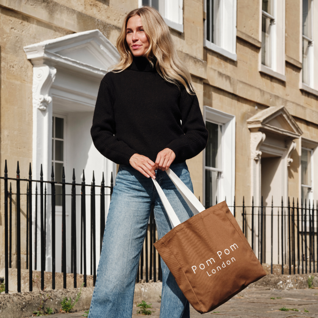 Shopping Tote Conker-Pom Pom London