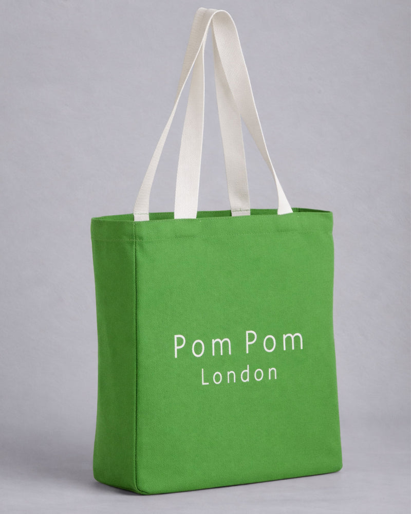 Shopping Tote Frog Green | Pom Pom London