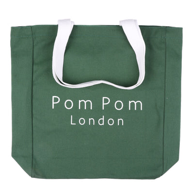 Shopping Tote Madeira Green-Pom Pom London
