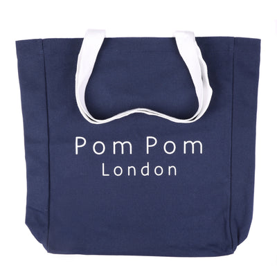 Shopping Tote Navy-Pom Pom London