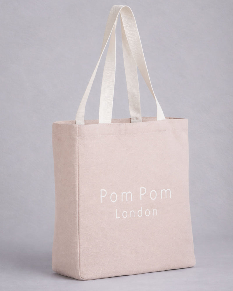 Shopping Tote Salt Grey | Pom Pom London
