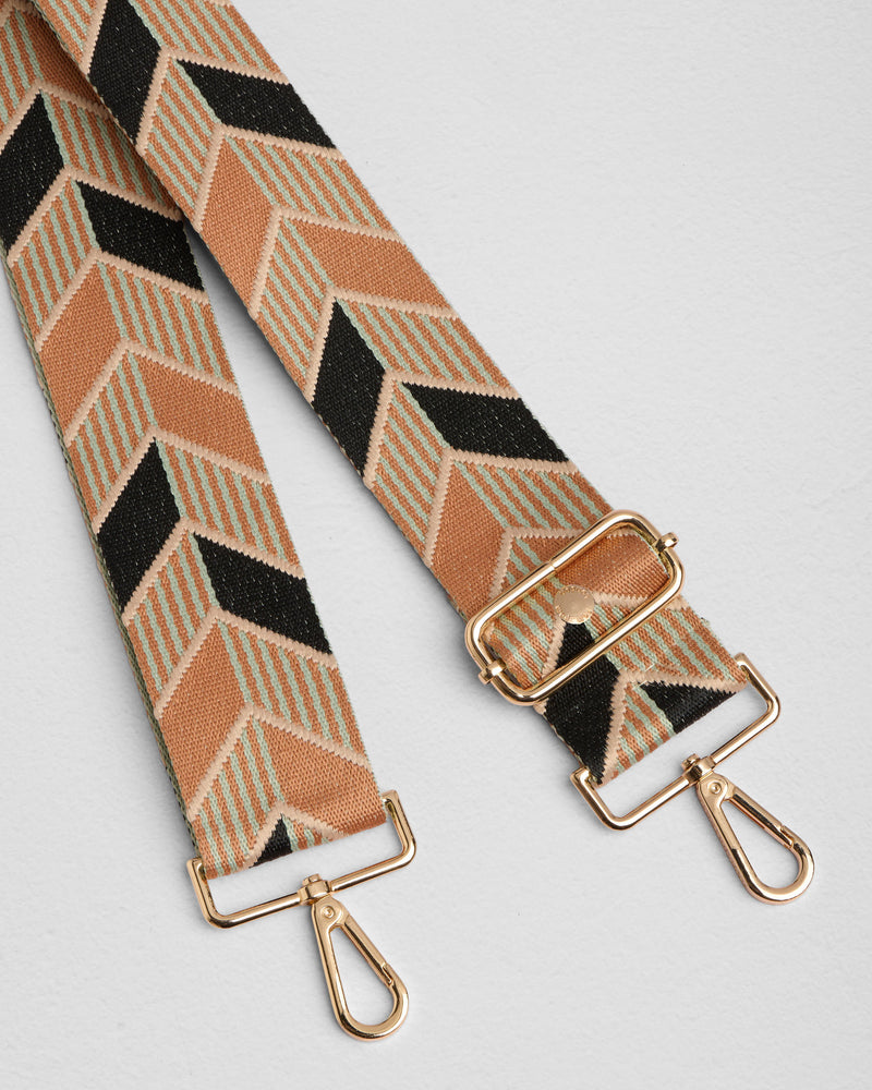 Strap Black & Fern Arrow-Pom Pom London