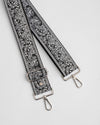 Strap Black Paisley Silver Hardware
