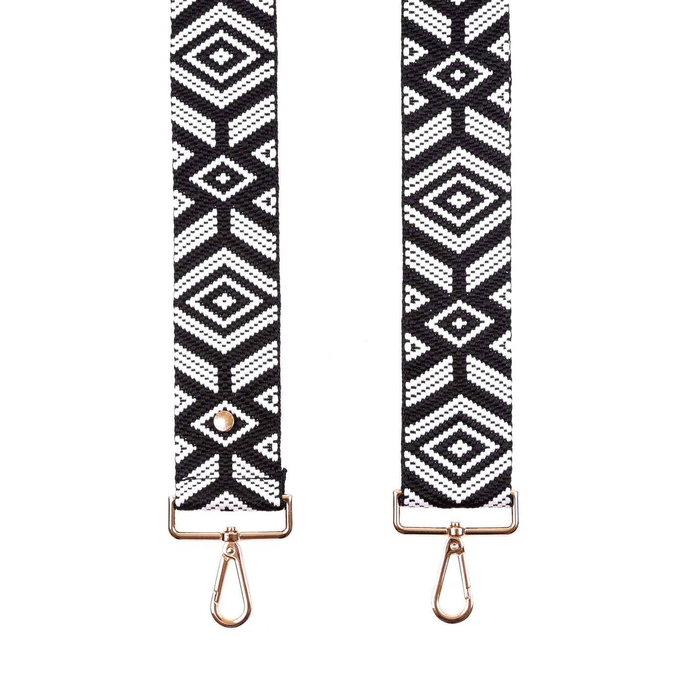 Strap Black & White Diamond-Pom Pom London