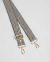 Strap Black and White Herringbone
