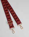 Strap Burnt Rhubarb Tribal Motif