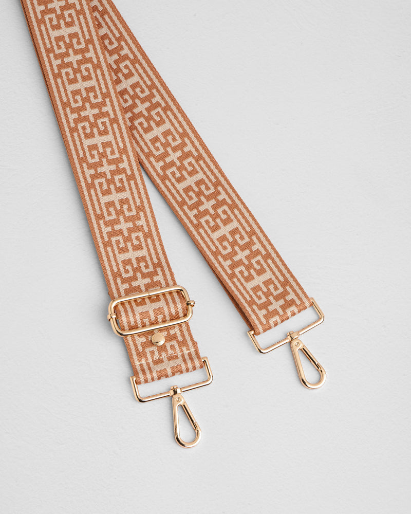 Strap Chestnut Grecian-Pom Pom London