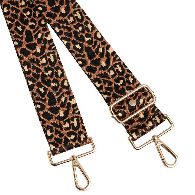 Strap Chestnut Leopard Print-Pom Pom London