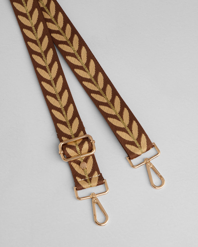 Strap Chocolate Gold Leaf-Pom Pom London