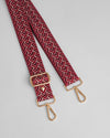 Strap Dark Maroon Chevron Zig Zag