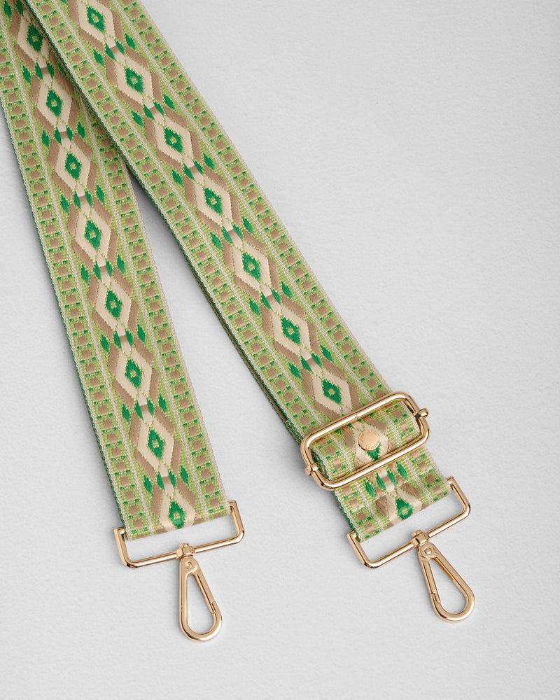 Strap Frog Green Embroidered-Pom Pom London