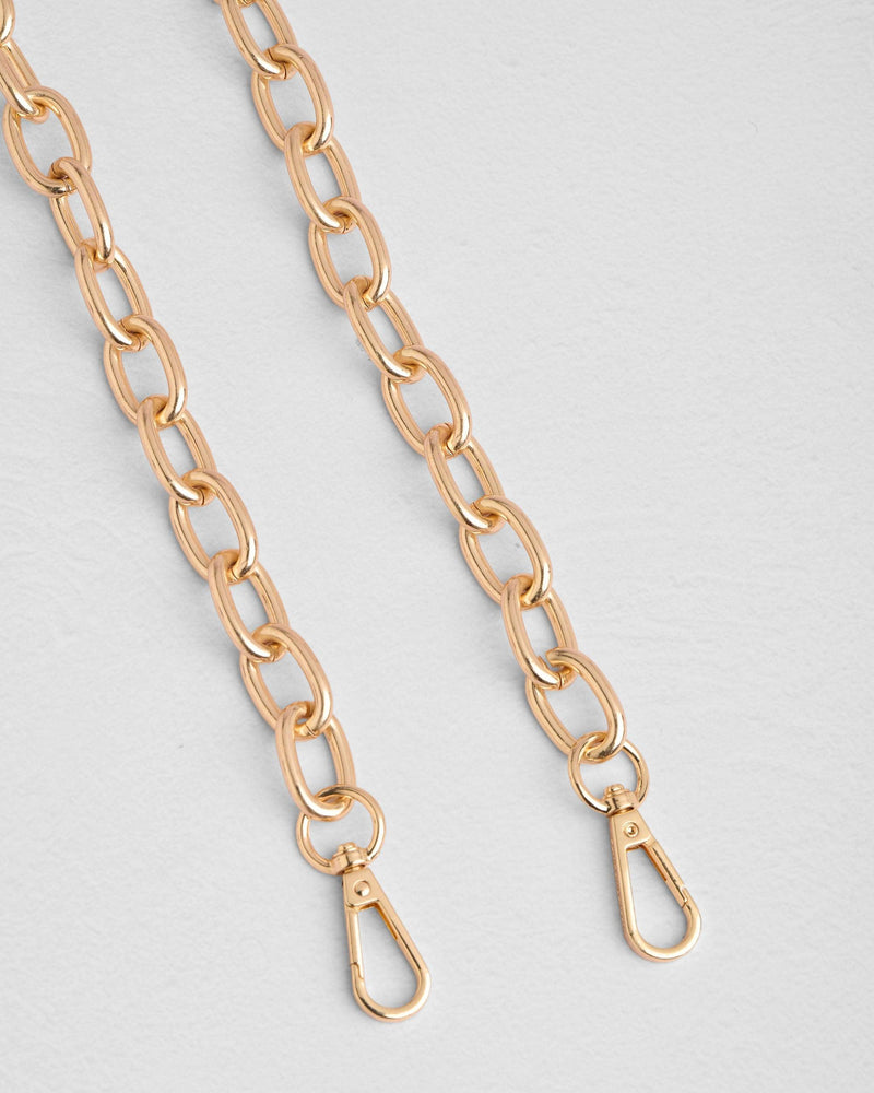 Strap Gold Chain Large Link-Pom Pom London