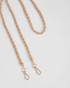 Strap Gold Chain Nude Weave