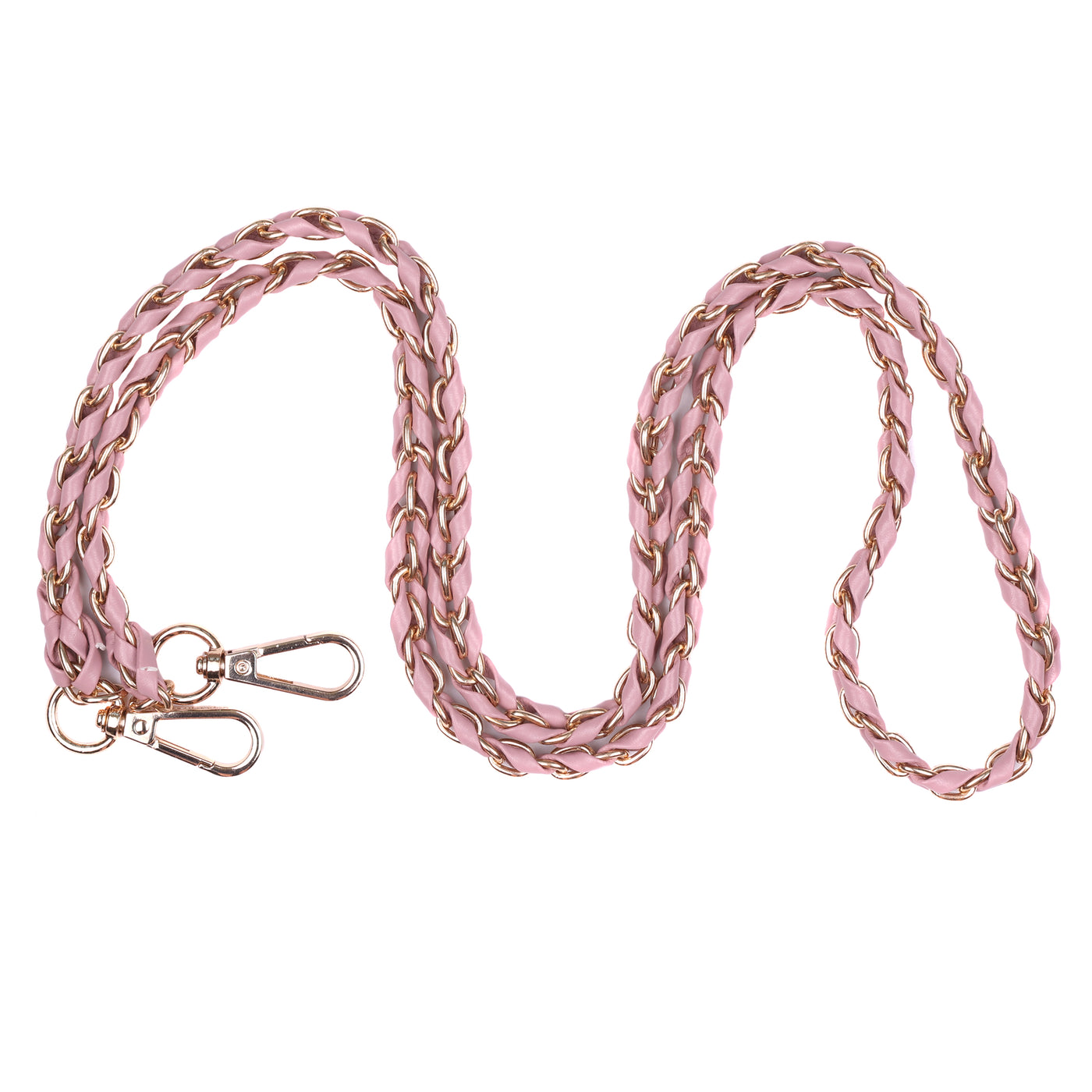 Strap Gold Chain BCA Pink Weave-Pom Pom London