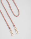 Strap Gold Chain Pale Pink Weave