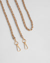 Strap Gold Chain Pewter Bronze Weave