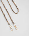Strap Gold Chain Pewter Weave