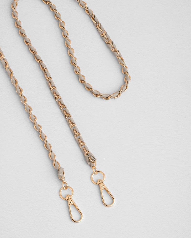 Strap Gold Chain Stone Weave-Pom Pom London